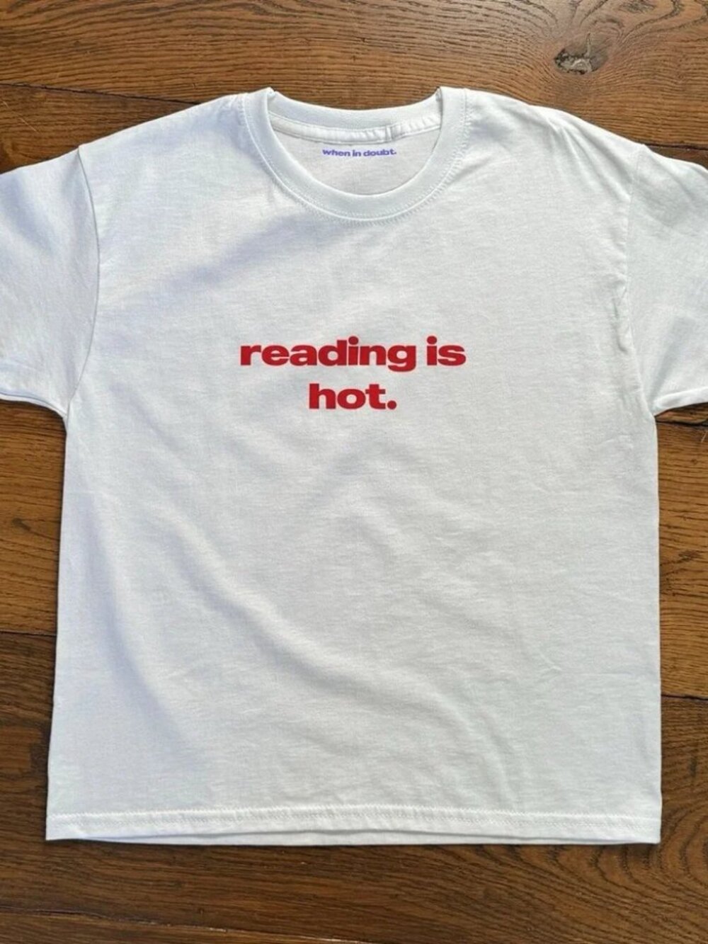 Reading is hot white T-shirt